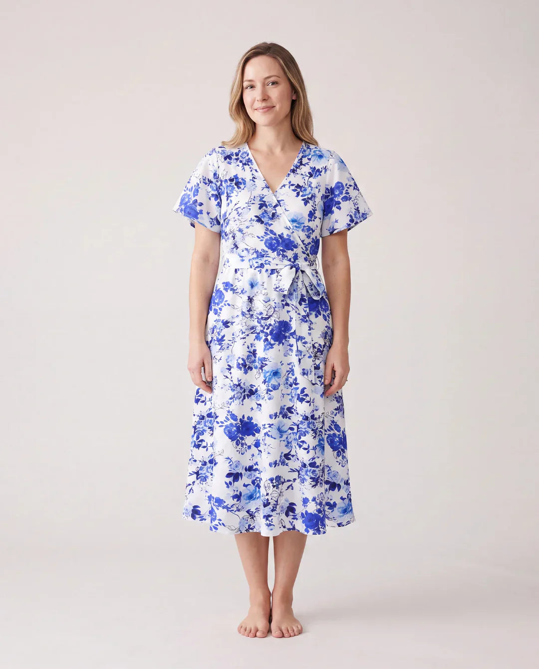 Floral Dress Set – Blue
