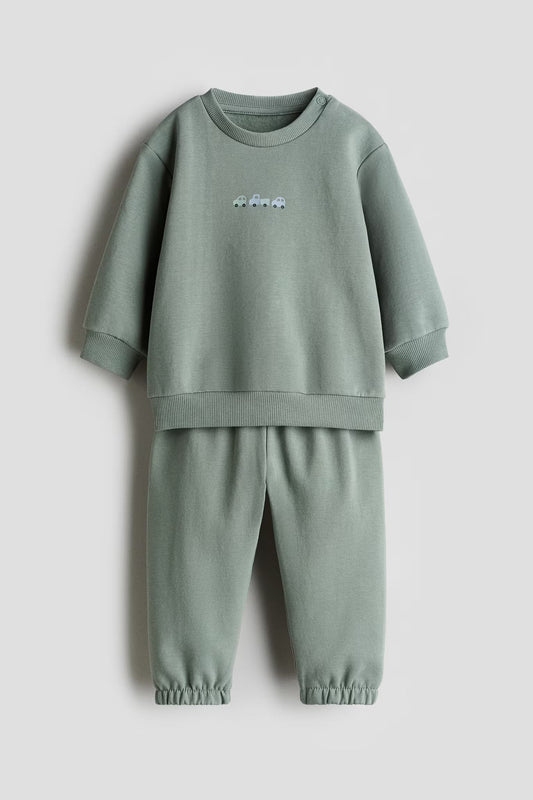 2-Piece Baby &amp; Toddler Cars Print Sweatsuit Set