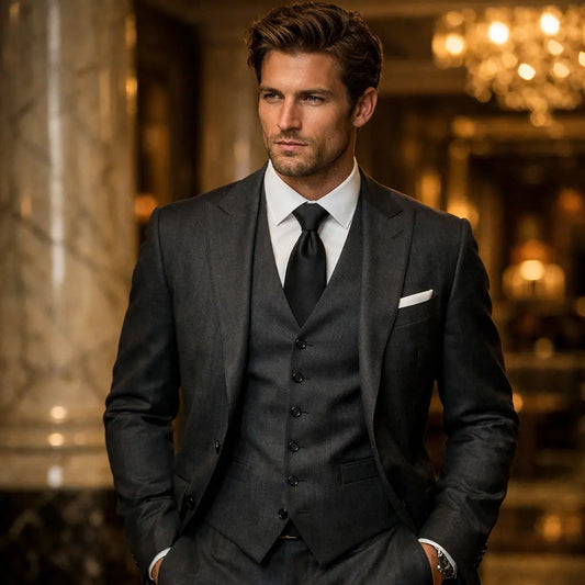 Apex Deals Custom Bespoke 3-Piece Wool Suit
