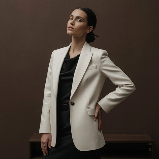 Apex Deals Women's Imperial Merino Wool Tailored Blazer
